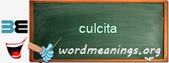 WordMeaning blackboard for culcita